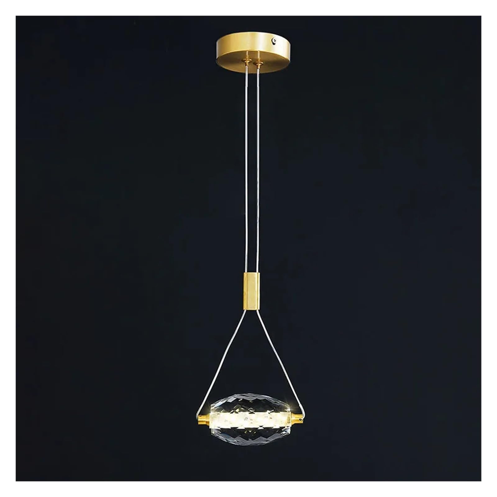 Lustre cuisine led suspendu en cuivre pour éclairer sans éblouir