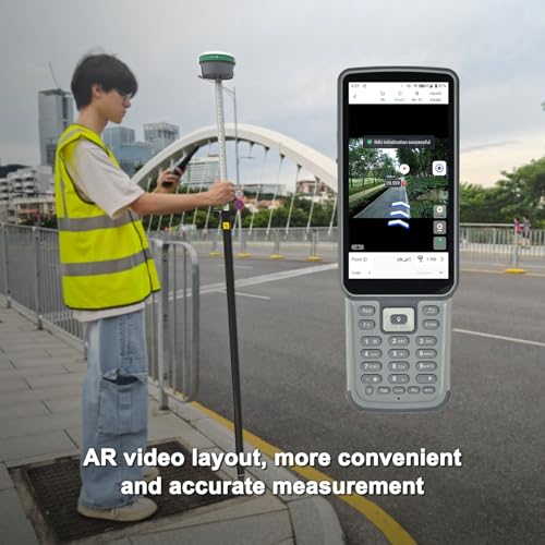 Image of SMA60 AR Visual Photogrammetry RTK GNSS Survey System | Dual Cameras for AR Stakeout & Image Measurement, OLED Display, 60 Tilt, IP68, 4G UHF WiFi Bluetooth, High Precision Land Survey Equipment
