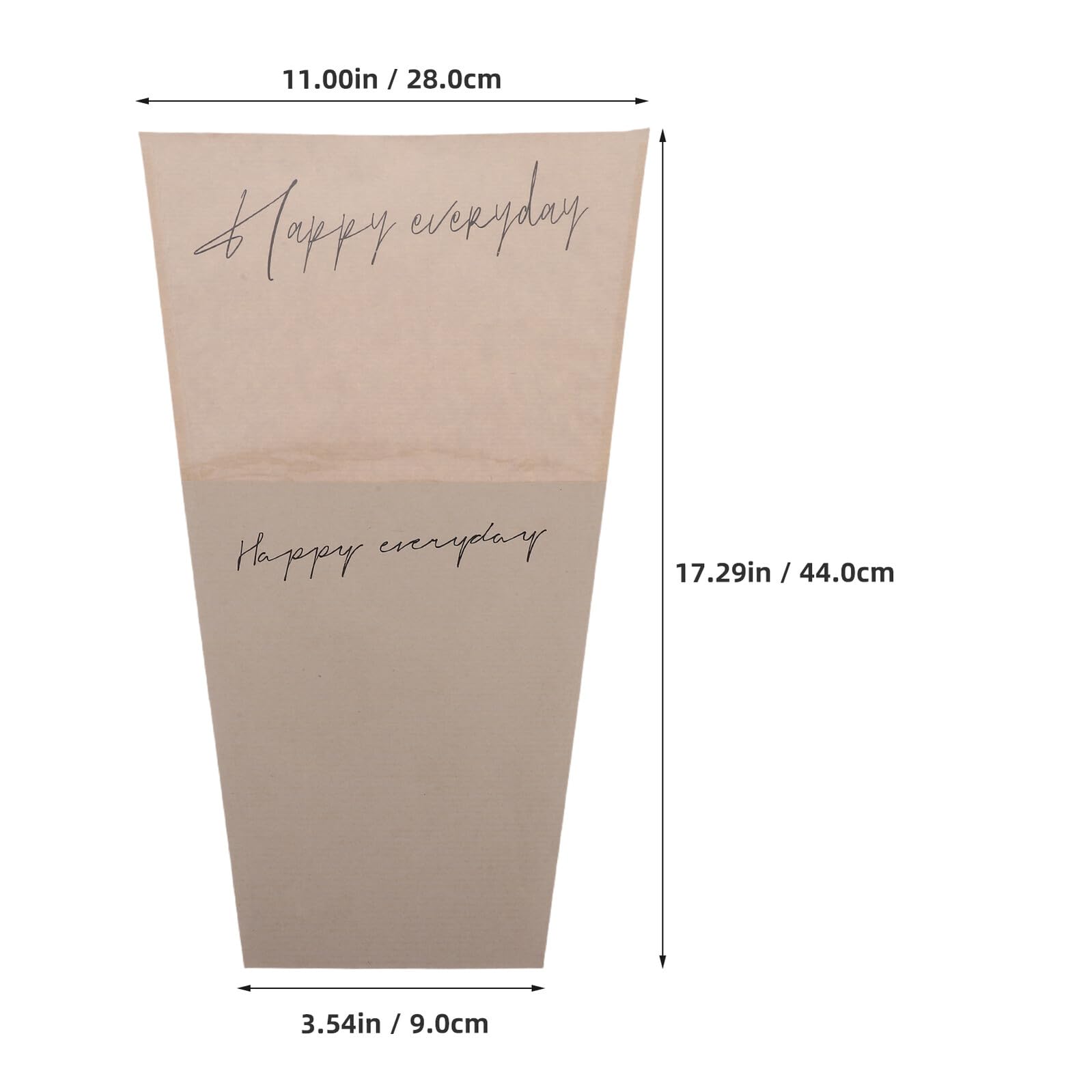 YARNOW Bolsas de Papel Kraft para Flores Embalaje de Flores para Bodas Cumpleaños Día Madre con Cinta de Poliéster Individuales
