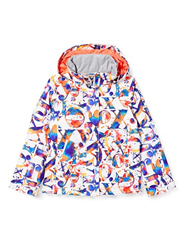 Roxy Jetty-Chaqueta para Nieve para Niñas 8-16, Bright White Magic Carpet, 16/XXL