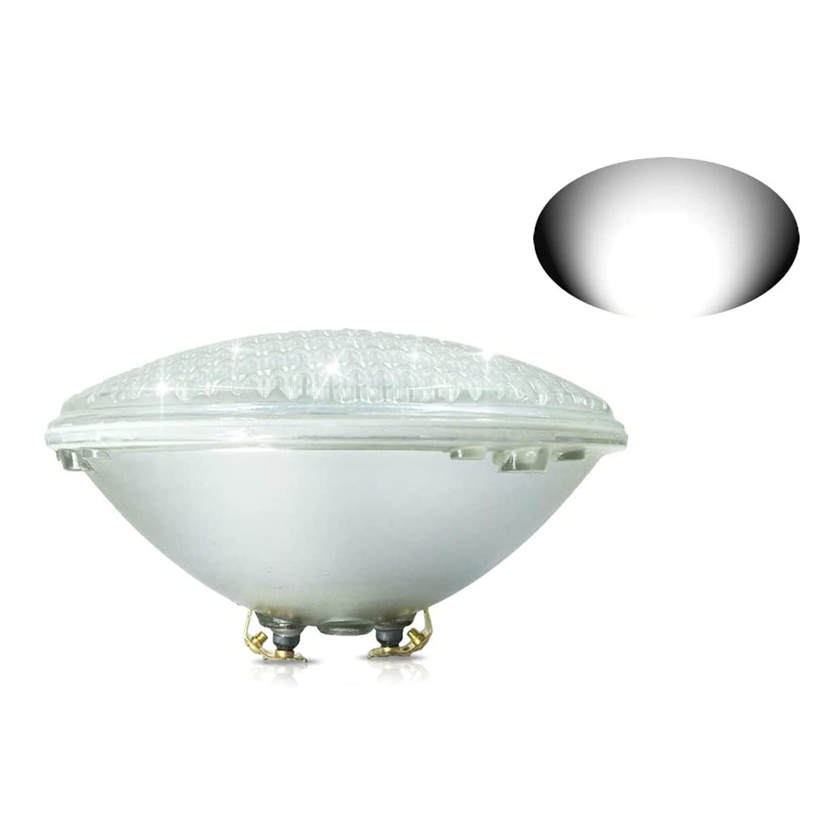 Par56 Lumières sous-Marines, AC/DC 12V Spot Encastrable Piscine IP68 Étanche Extérieur Éclairage de Piscine pour Piscine Aquarium Jardin Éclairage (Couleur : Blanc Froid, Taille : 54W)