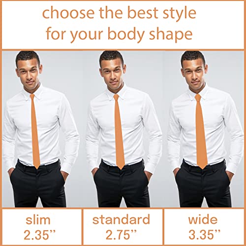 Image of Men's Oxford Matt Neckties Solid Color for Adults Tuxedo Classic Design, by Bow Tie Hosue