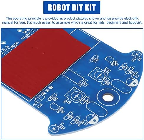 TEHAUX DIY Robot Smart Car Kit, Electronic Science Experiments Projects for Kids,DIY Engineering Robotic Building Kits for Students, Beginners and Hobbyist, Easy to Assemble 9