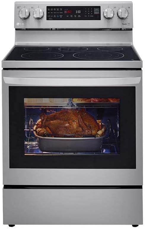Amazon.com: LG LREL6325F 6.3 pies cúbicos gama eléctrica con horno de  convección verdadero : Electrodomésticos