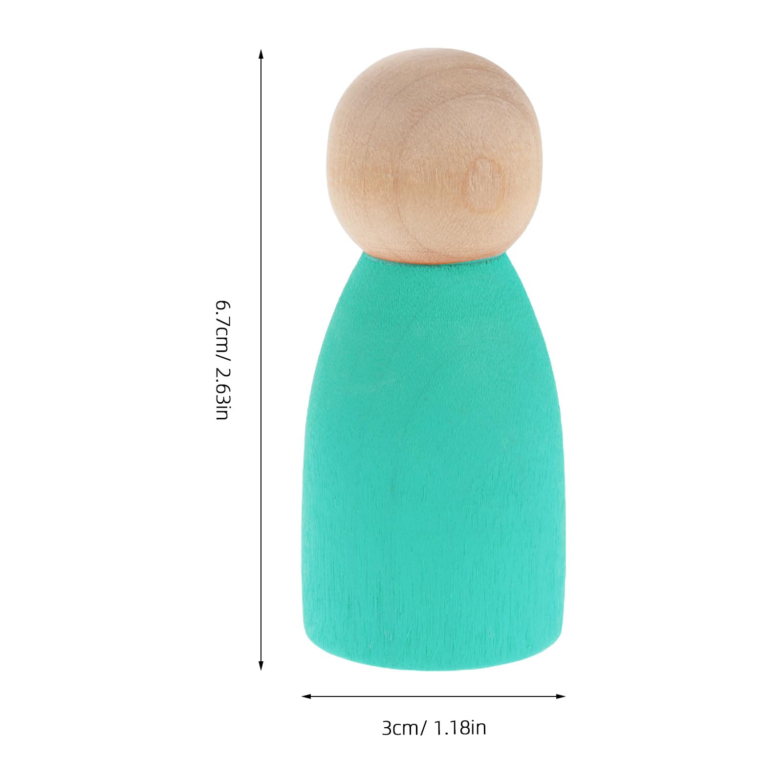 Gatuida 12 Piezas de Juguetes de Madera para clasificar y apilar - Figuras pequeñas de arcoíris para desarrollar la motricidad Fina en Edad Preescolar - Bloques de construcción para Contar para