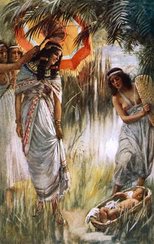 Affiche La Fille du Pharaon par Harold Copping Impression Sur Toile 60x90cm