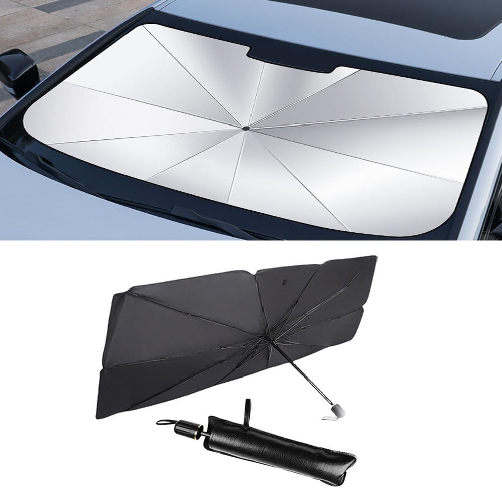 Parasol Parabrisas Coche para Seat MII Ibiza Leon Arona Ateca Tarraco Alhambra Ventana Delantera Parasol Paraguas Reflector Plegable Protección UV Aislamiento Térmico