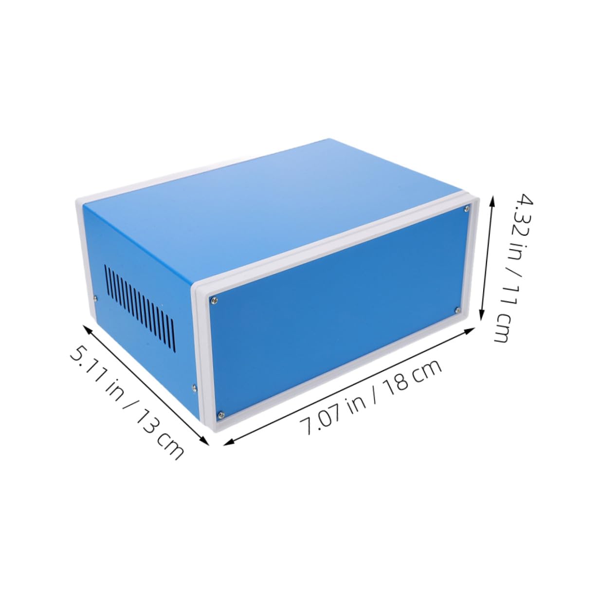 Anneome Blaues Metall Anschlussdose aus Eisen für Elektroprojektkasten mit Schneller Installation und Elegantem Design für Selbstgemacht Elektronikprojekte und Außenbereich