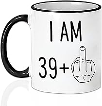 40th Birthday Gifts for Women Funny 40 Year Old Gift Coffee Mug 1982 40th Birthday Mugs for Women Men Anniversary Tea Cup for Him Her Friend Mom Dad Sister Wife Husband Grandma Coworker