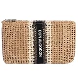 DON ALGODON - Bolso de mano de rafia para mujer - Bolso mano playa mujer - Bolsa playa para mujer Ericeira