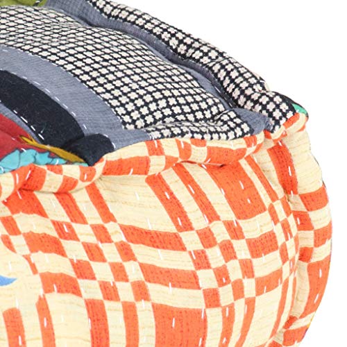 vidaXL Pouf Modular Sitzpouf Sitzpuff Sitzhocker Bodenkissen Sitzkissen Ottomane Hocker Chaiselongue Patchwork Sitzmöbel… – Bild 5