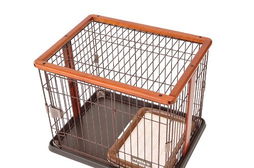 犬用ケージ ボンビアルコン ウッドワンサークル ブラウン ボンビアルコン 犬用 サークル ケージ ミニ 小型 コンパクト