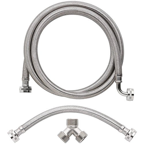 Everbilt 3/4 in. x 6 ft. Braided Stainless Steam Dryer Installation Kit