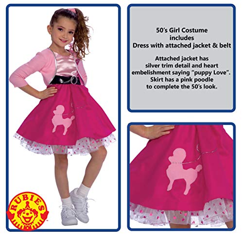 Disfraz Fifties Girl Rubies Niñas Mediano miniatura 2
