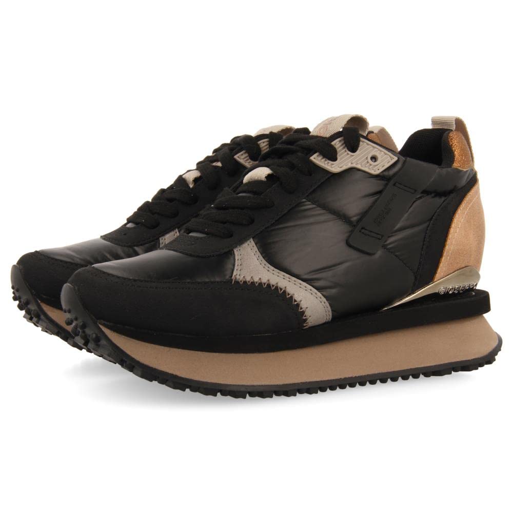 GIOSEPPO Womens Anif Low-Top Sneakers, Black, 5.5 UK