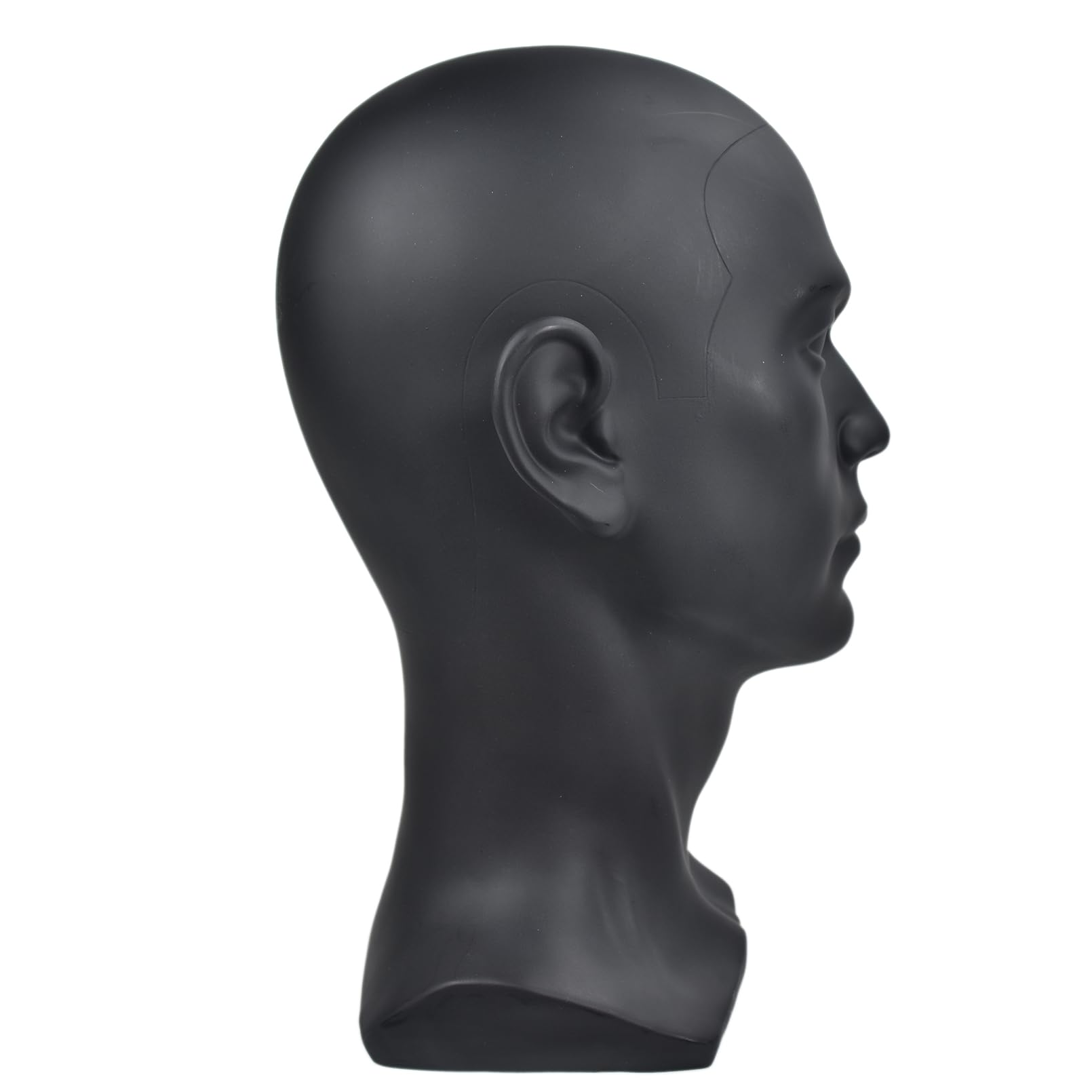 Maniquí de Cabeza de Hombre Profesional cosmetología maniquí de Cabeza para la exhibición de Pelucas Gafas Sombrero joyería Auriculares Soporte de exhibición （L-YH）