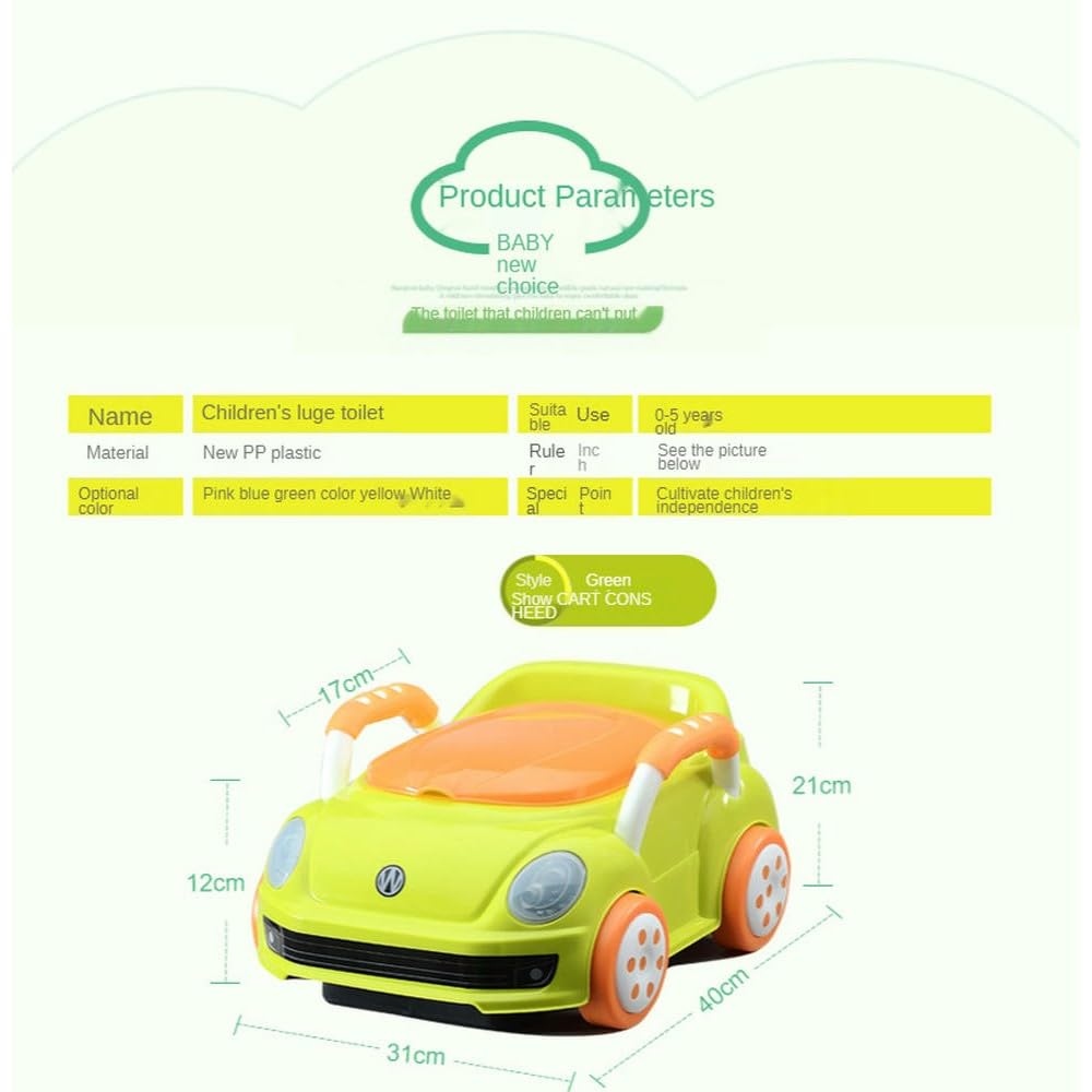 NYSDM Candy Color Car Style Trainer Plastikowy nocnik podróżny dla dzieci 0-5 lat dla chłopców i dziewczynek