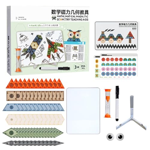 Blocs de puzzle magnétiques et jeu géométrique créatif pour enfant