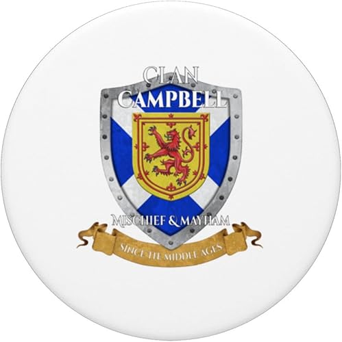 Miniatura 3 de Campbell Scottish Family Clan Scotland Shield PopSockets Swappable PopGrip
