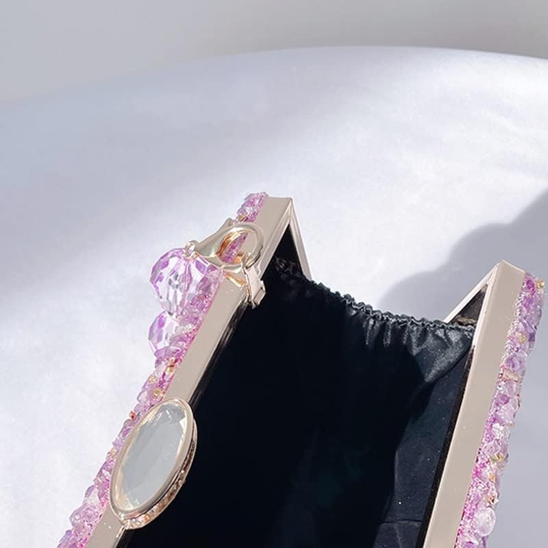 KLHDGFD アクリルパーティーバッグクリスタルハンドバッグフェミニンパーティー財布女性のホールドバッグ花嫁ブライドメイドウェディングドレスバッグ 7