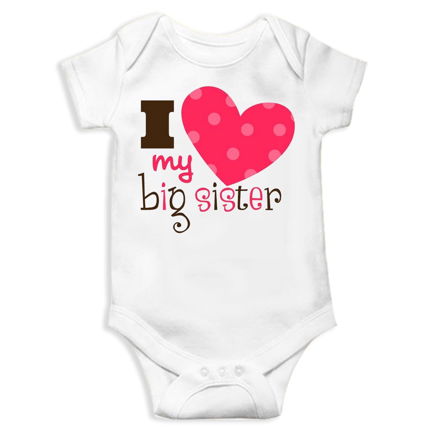 PrintEasy� Cotton I Love My Big Sister Unisex Kids Rompers for Baby Boys & Girls