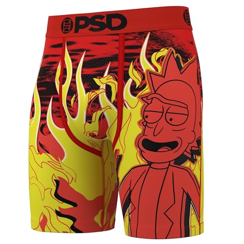 PSD Men's Boxer Briefs - Rick & Morty, 7 Inch Inseam, Moisture-Wicking, 4-Way Stretch, Boxer Briefs for Men, Small2