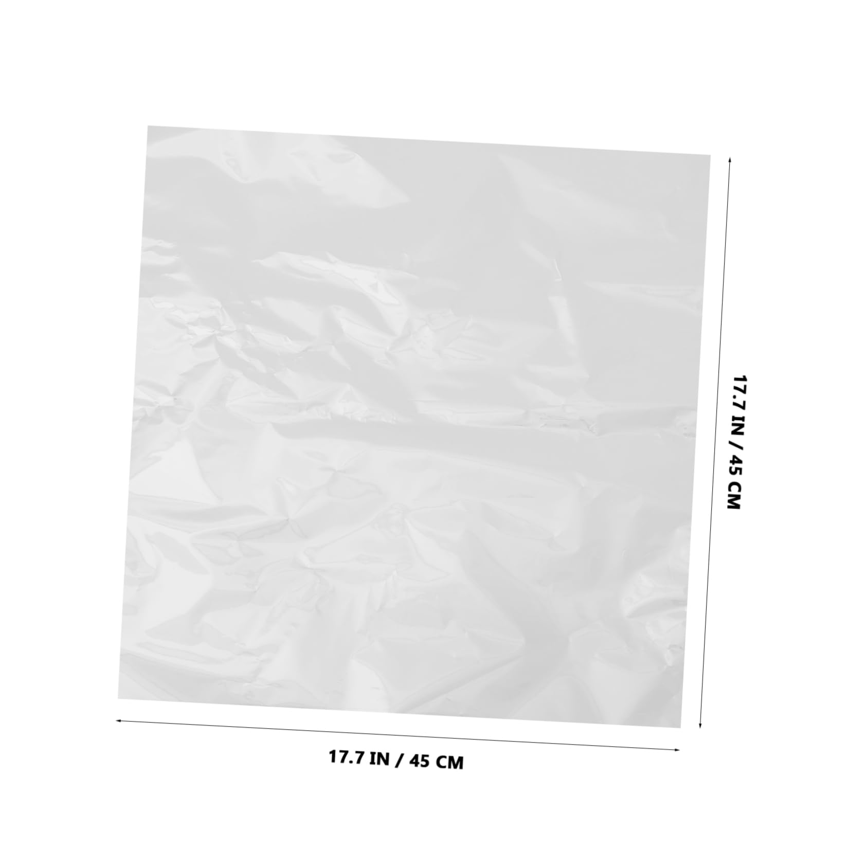 OUNONA 100pcs Clear Plastic Wrapping Paper for Flowers 45cm Transparent Waterproof Bouquet Packaging Material for Florists Weddings and DIY Floral Arrangements