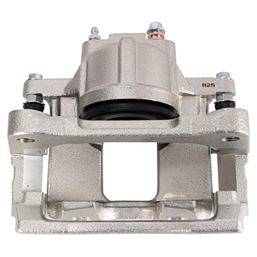 Image of TRQ Front Brake Caliper Set Zinc Coated Brackets Hoses Compatible with 2007 Jeep Wrangler