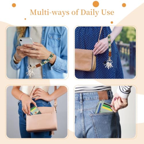 Image of Hancynir Mountain Small Wallet Women Credit Card Holder, Wristlet RFID Cute