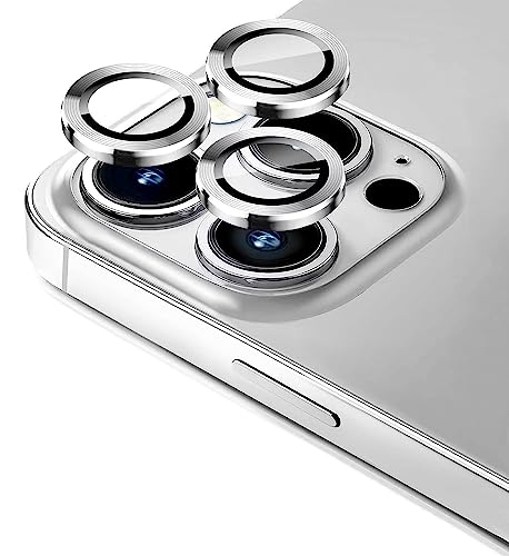 Image of DD SON Back Camera Lens Protector Tempered Glass for iPhone 13 Pro /iPhone 13 Pro Max (Silver) Case Friendly with Edge to Edge Coverage and Easy Installation Kit, Pack of 1