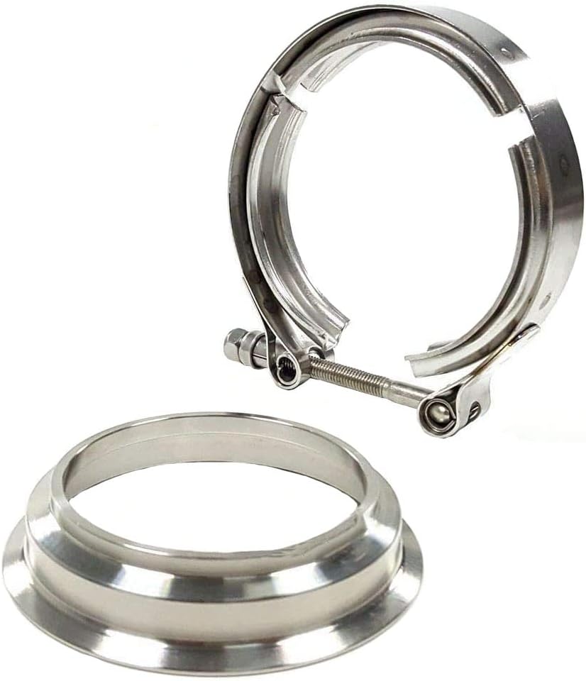XRTMD V Band Clamp ID=3.0"/3.5" Flange For Borg Warner S200 S200-SXE S300 S300-SXE S200SX S257 S366 Turbo