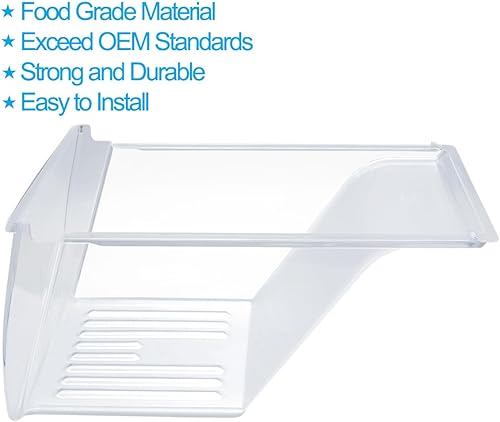 Miniatura 4 de Siwdoy Paquete de 2 cajones mejorados 240337103 compatibles con refrigerador Frigidaire Kenmore 240337102, 240337105, 240337107, 240337108