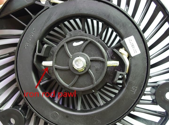 Arrancador de Retroceso con trinquete de Varilla de Hierro, Compatible con DOV DOV700 DOV750 793470 7989009 593958, Repuesto de Arranque Manual para cortacésped