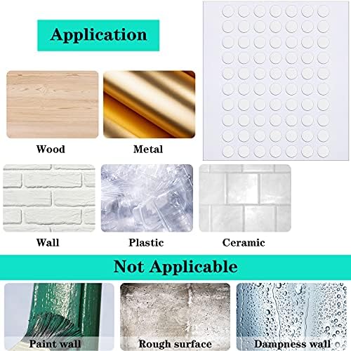 560 Pcs Double Sided Sticky Removable Dots Stickers Round Putty Clear Sticky Tack No Trace Super Sticky Putty Waterproof Small Stickers for Festival Decoration (6mm, 560)