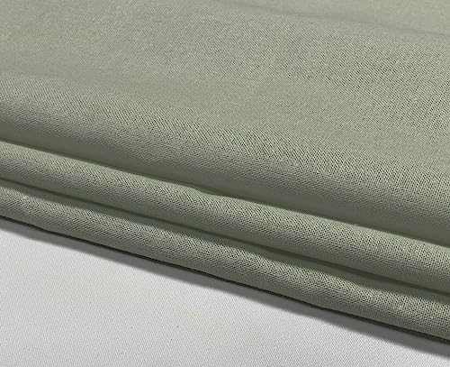 A-Express Plain Cotton Fabric, 60 Inches 150cm Extra Wide Per Metre, 150 GSM Viscose Material, for Clothing Quilting - Image 2
