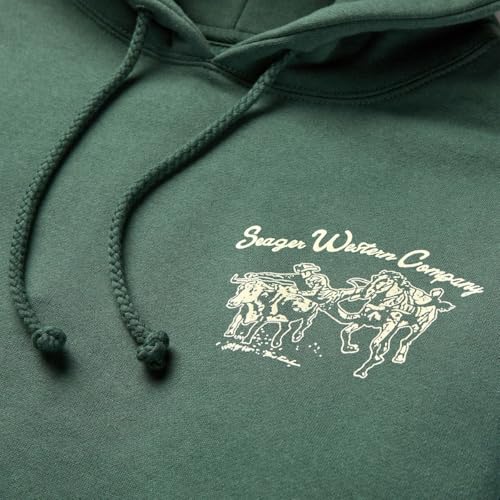 Green Mid-Weight Hoodie by Seager Co.3