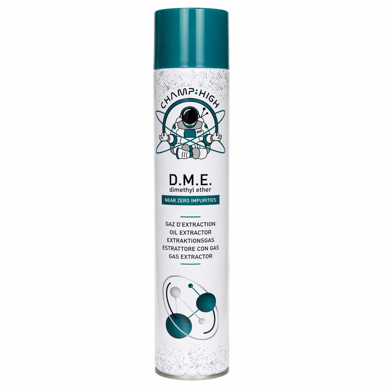 Champ HIGH DME Gas 420ml / 277g - 99,9% reines Dimethylether Extraktionsgas, hochrein für technische Extraktion, Aerosoldose (12)