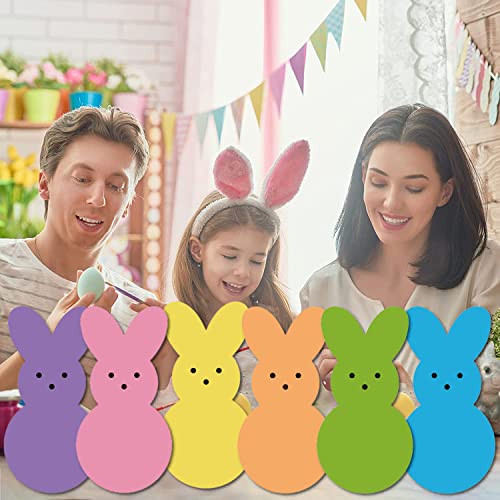 Easter Yard Signs Peeps Bunny Yard Stakes Happy Easter Decorations Outdoor, Decorative Garden Party Easter Decor For Home Lawn Patio Set Of 6 #TOP5