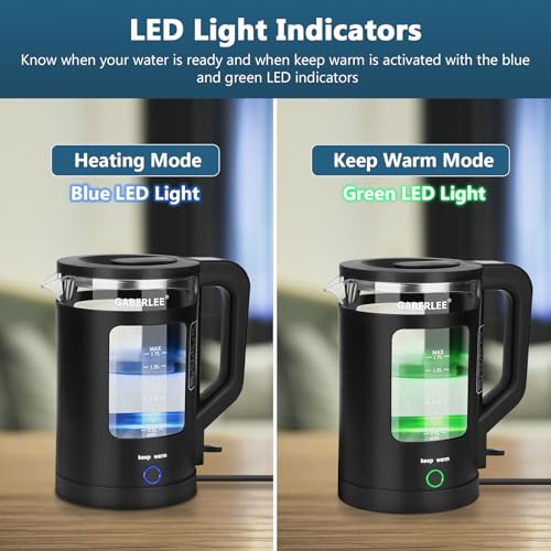 GABERLEE 1.7L Electric Kettle - Fast Boil, Glass, BPA-Free - Image 4