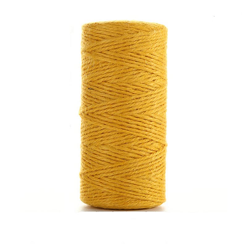 Micomon 300 Feet Natural Jute Twine Best Arts Crafts Gift Twine Christmas Industrial Packing Materials Durable String for Gardening Applications(