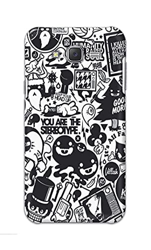 Image of Printed Hard Back Cover Case for Samsung Galaxy J7 2015 | Samsung J7 NXT Back Cover (Mixed Cartoon) -1302