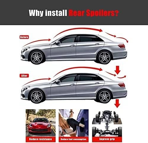 Alettone posteriore Spoiler Posteriore Per Lunotto Posteriore Per Classe A W176 A180 A200 A260 A45 Per AMG 2013-2017 Per Bagagliaio Alettone Kit Carrozzeria Per Auto Spoiler posteriori per auto