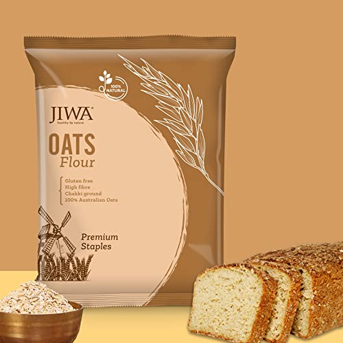 Image of JIWA healthy by nature Organic Quinoa, 1 Kg, (Certified Organic & Gluten Free) & Oats Flour, 900 g (Gluten Free)