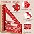 3D Multi-Angle Measuring Ruler - High Precision Aluminum Alloy Measuring Miter Triangle Ruler - 22.5-90 Degree Woodworking Square Tool Protractor for Engineer Carpenter and Craftsmen - Red