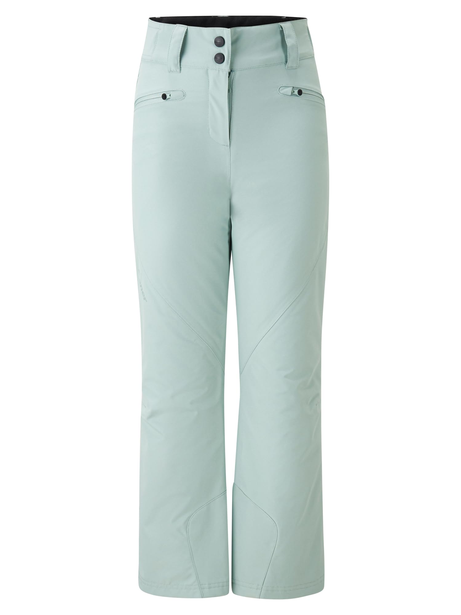 Ziener Girls Alin-Z Ski Trousers/Snow Trousers | Waterproof Slim Fit Dried Eucalyptus 152