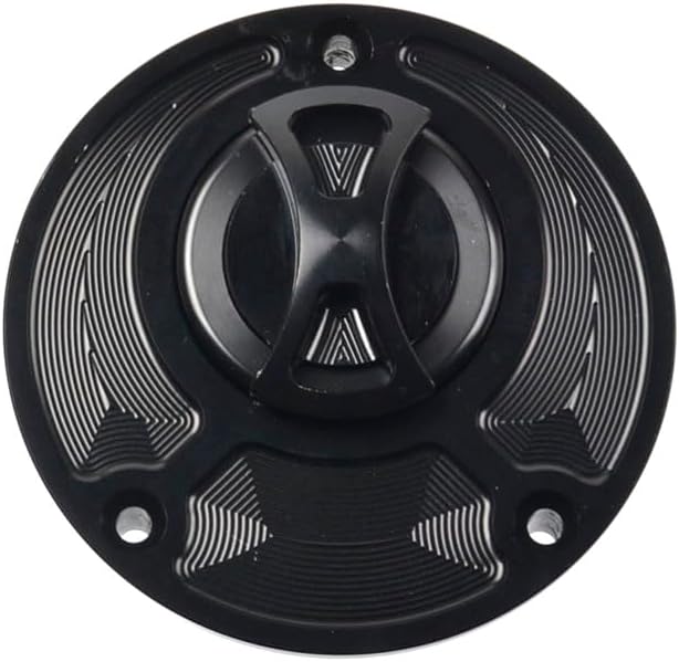 Keyless Twist Off Gas Tank Fuel Caps Cover for for Yamaha for Fazer FZ1 FZ6 YZF-R1 YZF-R6 YZF-R6S FJR1300 All Years, For for Ducati 748 916 996 998 1098 Monster All Years, (Black)