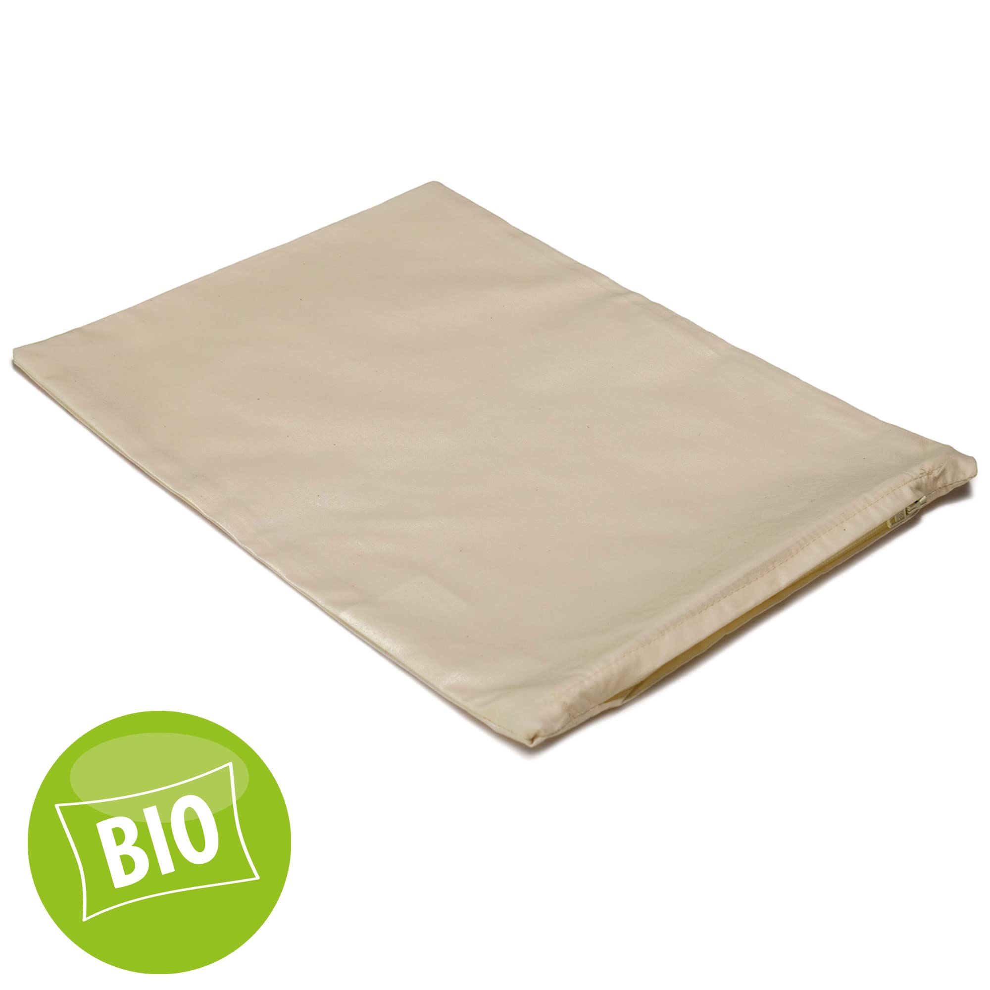 Inlett 30x20cm Bio-Baumwolle Perkal, mit Reißverschluss | Bezüge
