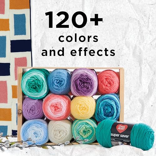 Image of Red Heart Super Saver Jelly Bean Yarn - 3 Pack of 141g /5oz - Acrylic - 4 Medium (Worsted) - 236 Yards - Knitting /Crochet