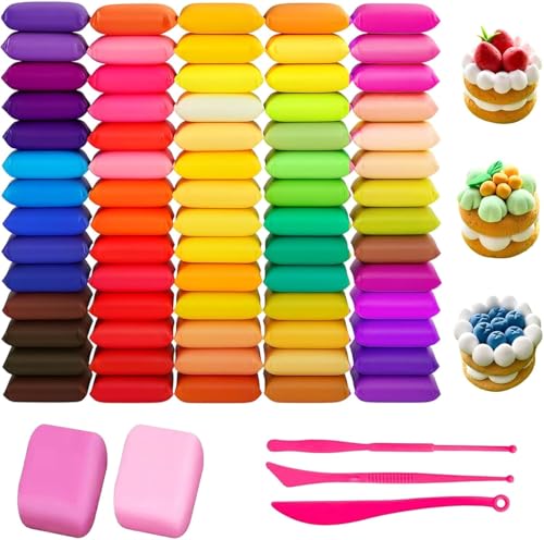 Pâte à modeler 72 couleurs propre sans cuisson pour figurines enfants - 2