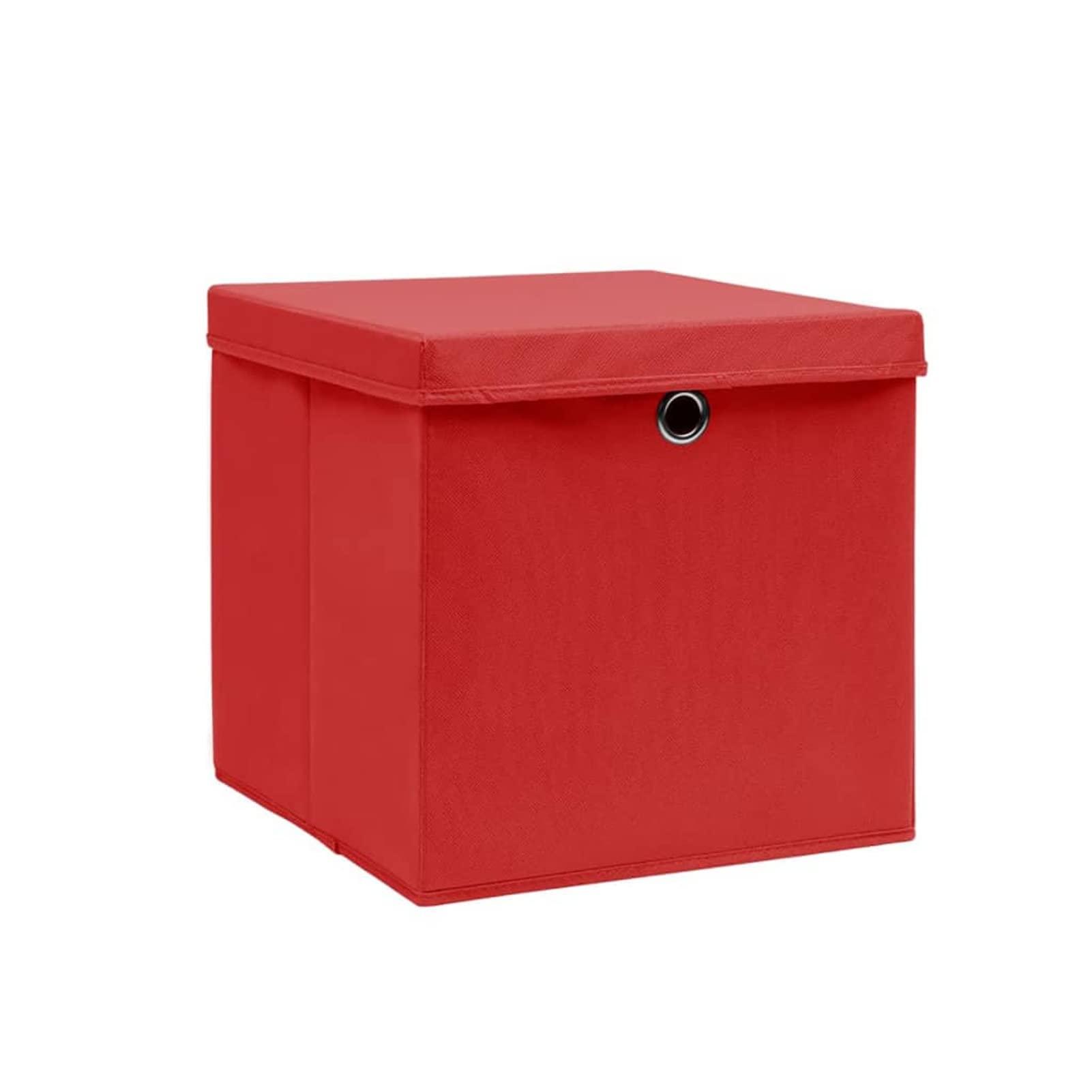 ShGaxin Aufbewahrungsboxen mit Deckeln 10 STK Spielzeugkiste, Aufbewahrungskiste, Kleideraufbewahrung, Kleideraufbewahrung & Organisation, 28x28x28 cm Rot